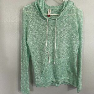 Seafoam Green No Boundaries Juniors Striped Hoodie M(7-9)